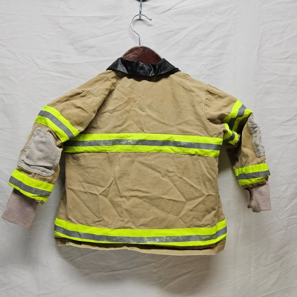 Adventure Factory Costume Set Kids OS Tan Yellow Blue Firefighter Police 5pc Lot